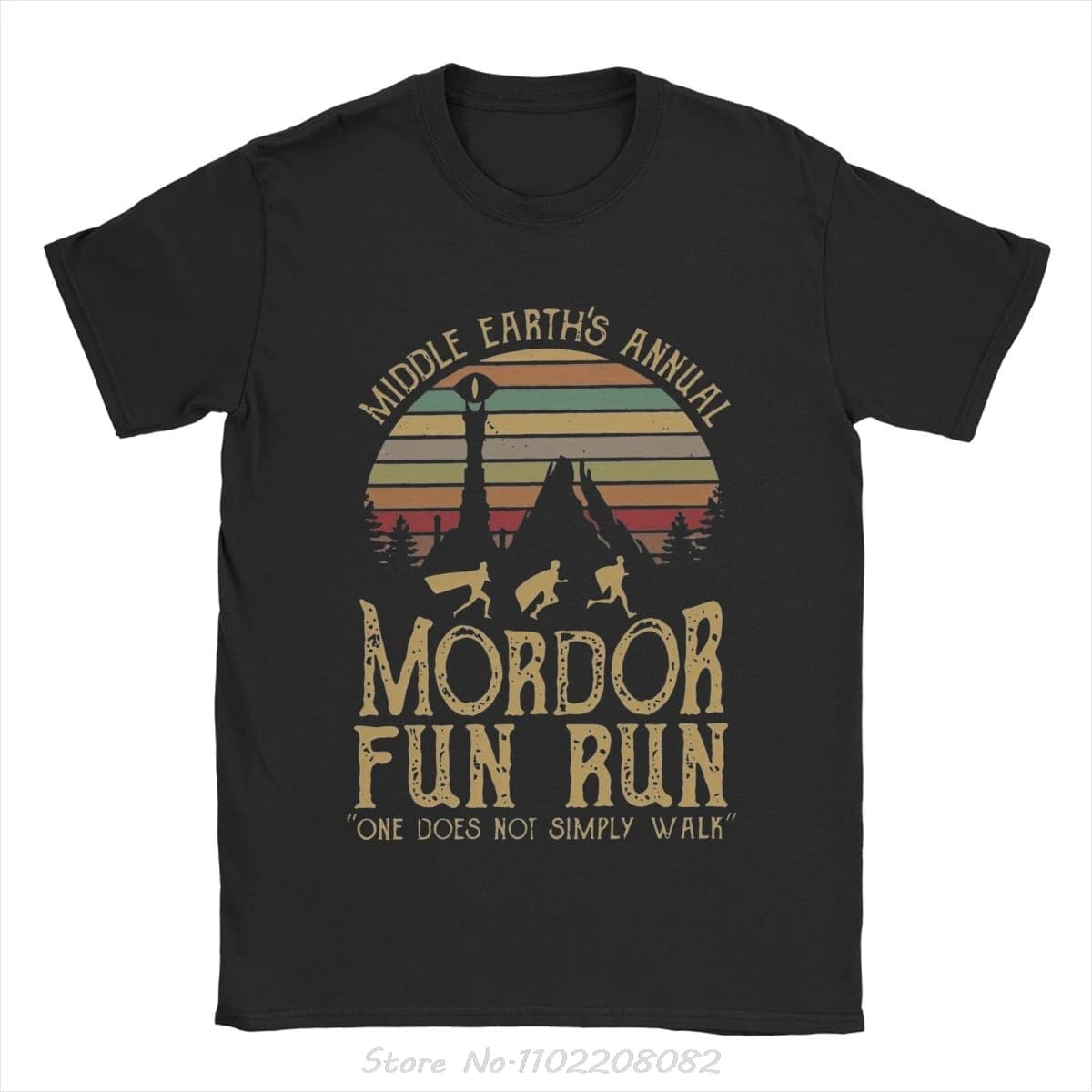 Mordor L-lords Of The R-rings T-shirt Clothing Vintage Short Sleeve Summer O-neck T Shirt Fitness Tshirt