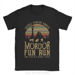 Mordor L-lords Of The R-rings T-shirt Clothing Vintage Short Sleeve Summer O-neck T Shirt Fitness Tshirt