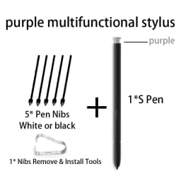 For Samsung Galaxy S23 Ultra S Pen SM-S918B/DS/SM-S918U All Versions(Without Bluetooth) Touch Screen Stylus Pen+Replacement Tips