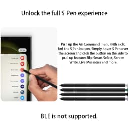 For Samsung Galaxy S23 Ultra S Pen SM-S918B/DS/SM-S918U All Versions(Without Bluetooth) Touch Screen Stylus Pen+Replacement Tips