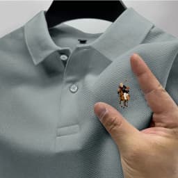 2026 Men's Casual Polo Shirt, Summer Street Style Short-Sleeve Business Casual Top, Stylish and Breathable Polo Shirt