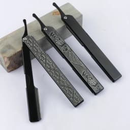 Professional Men Folding Shaving Razor Salon Replaceable Blade Manual Beard Razor Barber Hairdressing Hair Removal Razor Holder