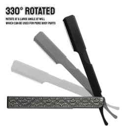 Professional Men Folding Shaving Razor Salon Replaceable Blade Manual Beard Razor Barber Hairdressing Hair Removal Razor Holder