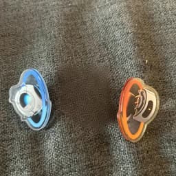 Portal Keychain – Wheatley & GLaDOS 1.5” Acrylic Pin| Cute Cartoon Game Pendant, Fan Art Merchandise for Portal Fans