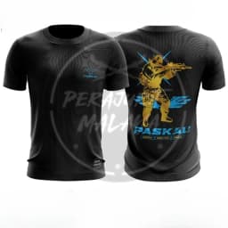 Men 100% Cotton Black Short Sleeve T-Shirt Tactical Handgun Team Logo & Graphic Print Casual Streetwear Tee