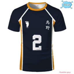 Men Casual Kids Clothes Boys Sportswear Haikyuu Nekoma Anime T-shirt Kuroo Kozume Volleyball Club Uniform Cosplay Tee