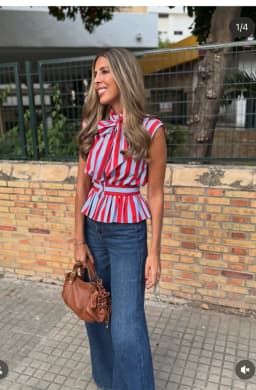 2026 Summer New Style Women's Shirt Striped Sleeveless Waist-Fitted Shirt with Bow Decoration Romantic Style Personality Fashion