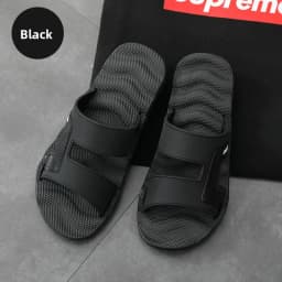 Summer Outdoor Men's Slippers, Non-slip Massage Soft Bottom Flip-flops, Large Size Sandals for Home Bathing