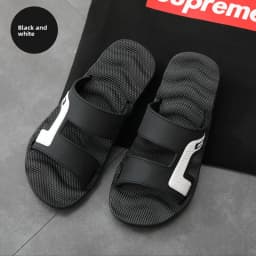 Summer Outdoor Men's Slippers, Non-slip Massage Soft Bottom Flip-flops, Large Size Sandals for Home Bathing