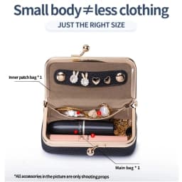 Women's Jewelry Storage Bag Small PU Leather Headphone Bag Ring Necklace Earring Accessory Box Storage Bag Mini Coin Purse