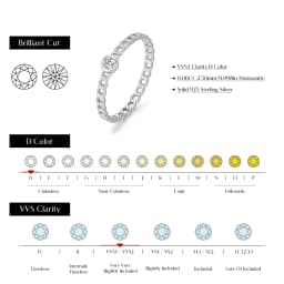 MODIAN Moissanite Lab Diamond Rings 925 Sterling Sliver Trendy Latch Design Rings Finger Rings For Women Office Fine Jewelry