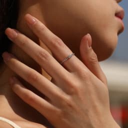 MODIAN Moissanite Lab Diamond Rings 925 Sterling Sliver Trendy Latch Design Rings Finger Rings For Women Office Fine Jewelry