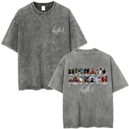Washed Vintage Michael Jackson Music Album Eyes Graphic T-shirt Men Women Retro Gothic Rock T Shirts Oversized Short Sleeve Tops