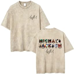 Washed Vintage Michael Jackson Music Album Eyes Graphic T-shirt Men Women Retro Gothic Rock T Shirts Oversized Short Sleeve Tops