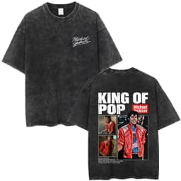 Washed Vintage Michael Jackson Music Album Eyes Graphic T-shirt Men Women Retro Gothic Rock T Shirts Oversized Short Sleeve Tops
