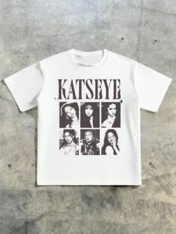 KATSEYE Print Y2K Vintage Style Summer Tops Short-Sleeved Girls Clothing Kids Ropa Para Niños Trendy Girl Outfits