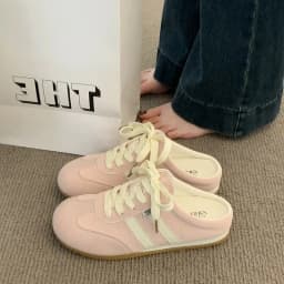 Women Fashion Slippers 2026 Summer Trend Casual Comfort Platform Flats Mules Slippers Lace-Up Non Slip Outdoor Female Slippers