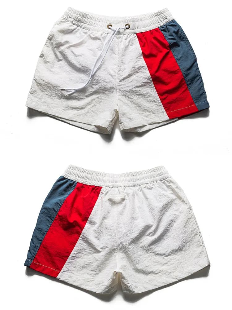 High end contrasting couple printed shorts men's home casual lightweight quick drying sports beach swim trunks