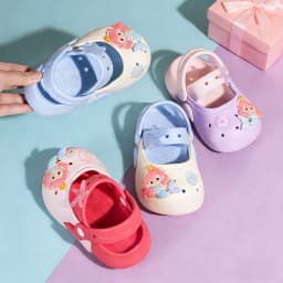 Kids Girls Mermaid Cartoon Clogs, Princess Non-Slip Quick Dry Breathable Summer Beach Casual Slippers