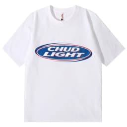 Chud Light Funny Meme T-Shirt High Quality Fashion Oversized T-Shirts Men Women Casual Cotton Short Sleeve T Shirts Streetwear
