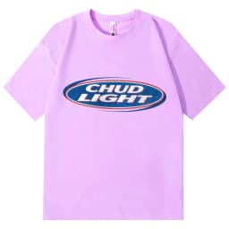Chud Light Funny Meme T-Shirt High Quality Fashion Oversized T-Shirts Men Women Casual Cotton Short Sleeve T Shirts Streetwear
