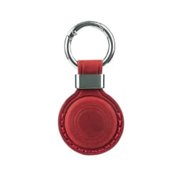 Vintage Crazy Horse Leather AirTag Keychain, Genuine Leather Case for Apple AirTag, Retro Protective Tracker Cover for Luggage
