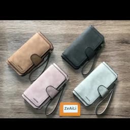 2D A White Puppy Maltese Dog Women Wallet Leather Wallets For Woman Long Zipper Large Ladies Clutch Bag Female Purse Card Holder