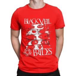 BLACK VEIL BRIDES BAND LOGO Funny 100% Cotton T-Shirt BLACK VEIL BRIDES Tops Tees For Men