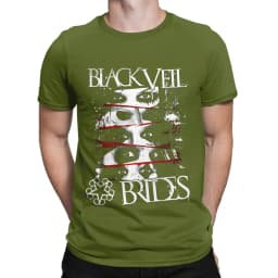 BLACK VEIL BRIDES BAND LOGO Funny 100% Cotton T-Shirt BLACK VEIL BRIDES Tops Tees For Men