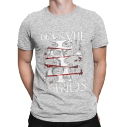 BLACK VEIL BRIDES BAND LOGO Funny 100% Cotton T-Shirt BLACK VEIL BRIDES Tops Tees For Men
