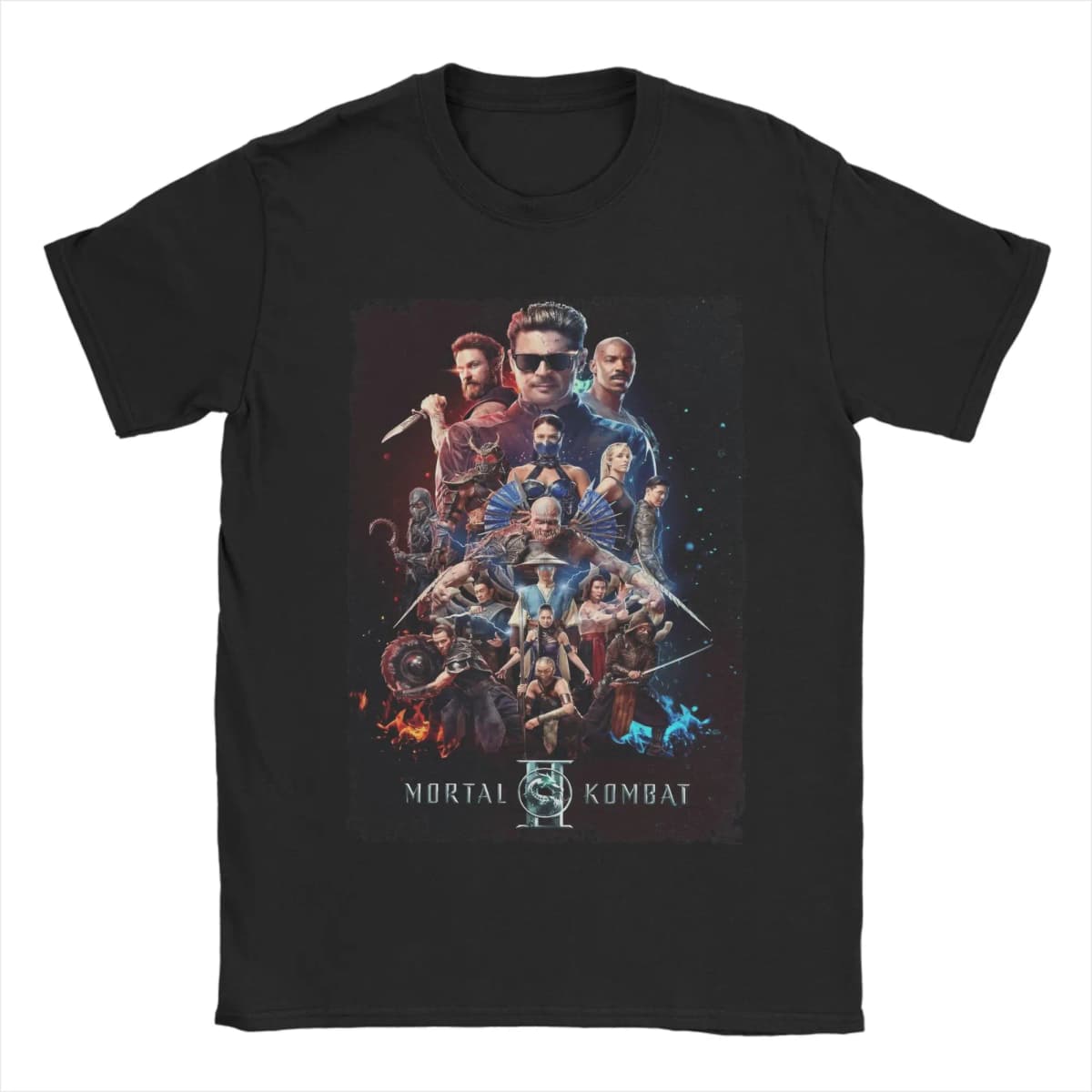 Men Women Mortal Kombat 2 MKII Game T Shirt Cotton Clothing Fashion Short Sleeve Crewneck Tee Shirt Birthday Gift T-Shirts