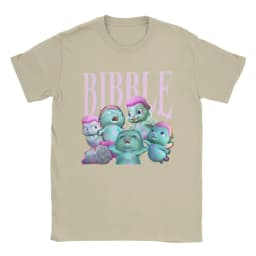 Vintage Bibble Collage T-Shirts for Men Crew Neck WomenT Shirts Short Sleeve Tees Summer Tops