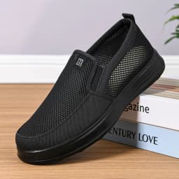 Summer Breathable Men's Mesh Shoes, One Foot Cloth Shoes, Anti Slip Soft Soled Casual Shoes