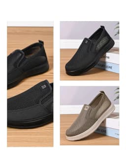 Summer Breathable Men's Mesh Shoes, One Foot Cloth Shoes, Anti Slip Soft Soled Casual Shoes