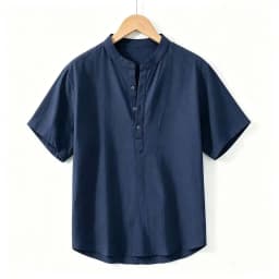 Men's Short Sleeve T-shirt Cotton and Linen Casual Men T-shirts Solid Color Summer Shirt Male Cozy Breathable