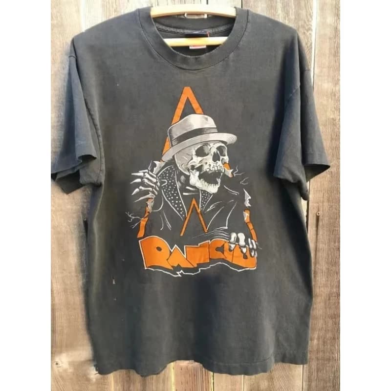 Neutral T-shirt Pattern Harajuku T-shirt Rancid Band A Clockwork Orange Tour Charcoal Grey