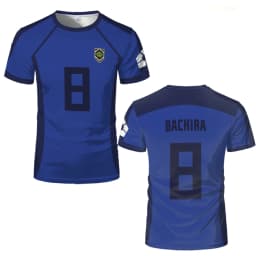 ISAGI 3D Print Sports Quick-dry Breathable Men T-Shirt Anime Cosplay Harajuku Football Team Training Parent-child Short Sleeve