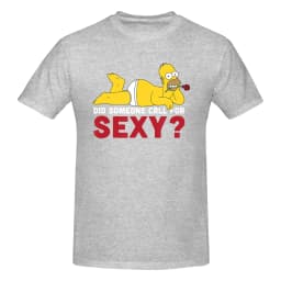 1 Piece Sexy Novelty 100% Cotton T-Shirt Homer Simpsons Tees Tops For Men