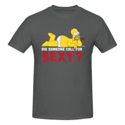 1 Piece Sexy Novelty 100% Cotton T-Shirt Homer Simpsons Tees Tops For Men