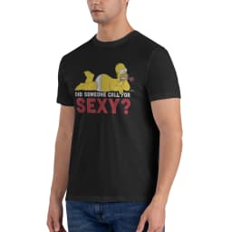 1 Piece Sexy Novelty 100% Cotton T-Shirt Homer Simpsons Tees Tops For Men