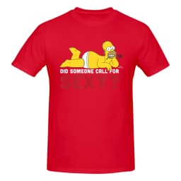 1 Piece Sexy Novelty 100% Cotton T-Shirt Homer Simpsons Tees Tops For Men