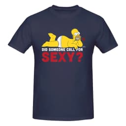 1 Piece Sexy Novelty 100% Cotton T-Shirt Homer Simpsons Tees Tops For Men
