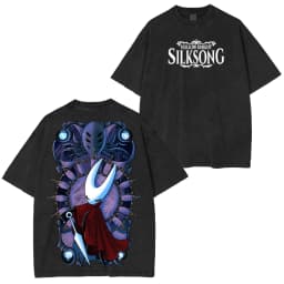 Hollow Knight Silksong Unisex Washed T-Shirt Streetwear Oversized Men Women Short Sleeve Casual Cotton Soft Female Male Lothing