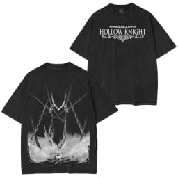 Hollow Knight Silksong Unisex Washed T-Shirt Streetwear Oversized Men Women Short Sleeve Casual Cotton Soft Female Male Lothing