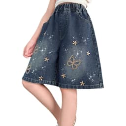 2026 New Summer Girls Shorts Jeans Fashion Embroidery Short Denim Pants For Kids Clothes Children Cotton Trousers