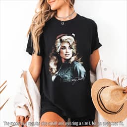 Retro 80s style Dolly Parton classic poster print T-shirt Couple cotton streetwear shirt shirts for women y2k top