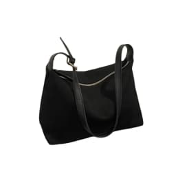 Boston Style Large Capacity Shoulder Bag Suede Adjustable Strap Tote Bag Zipper Crossbody Bag Commuting