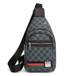 Men's/Women's Universal Multi functional Messenger Bag Shoulder Crossover Chest Bag Cross Shoulder Casual Handbag with Earphone