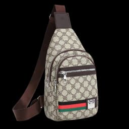 Men's/Women's Universal Multi functional Messenger Bag Shoulder Crossover Chest Bag Cross Shoulder Casual Handbag with Earphone