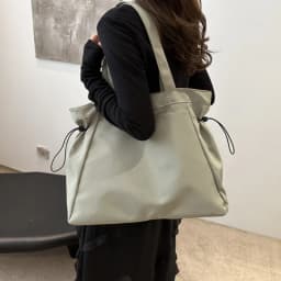 Canvas Nylon Tote Bag with Drawstring, Large Capacity Handbag Purse Daily Casual Handbags Shoulder Bags for Women Work Commuter